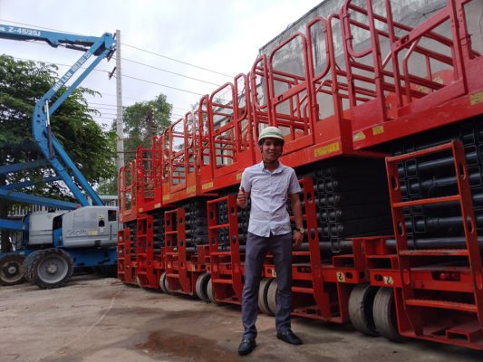 Cho thuê xe nâng người giá tốt tại Trà Vinh LH 0978905511